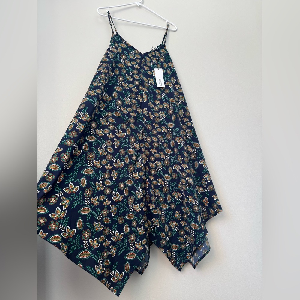 Hanky Hem Women’s Asymmetrical Dress by MOLLY BRACKEN NWT OverSize - Picture 4 of 9